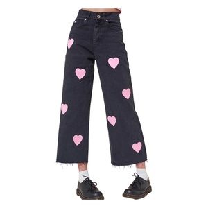 Nwt Minga London Pink Hearts Skater 